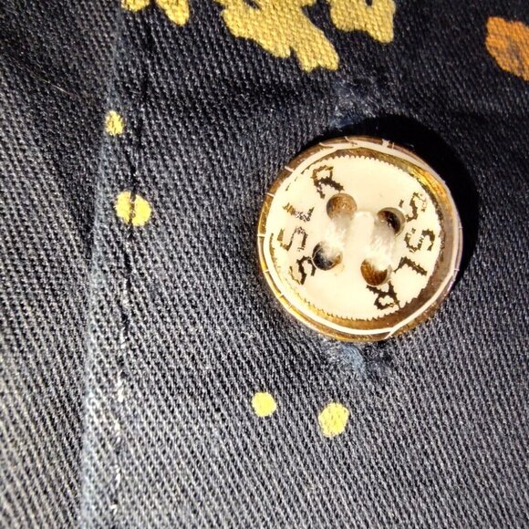 SSLR Men's Collection Size XL Blue Brown Button Up Collar Short Sleeve Shirt - Picture 5 of 6